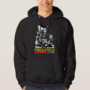 Fristilen skidar vintersporttröjan skidar kängan sweatshirt med luva