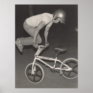 Fristilryttare för old school BMX, 1986 Poster