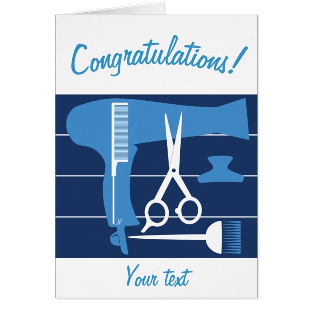 Frisyrverktyg Hälsningskort (Framsidan)