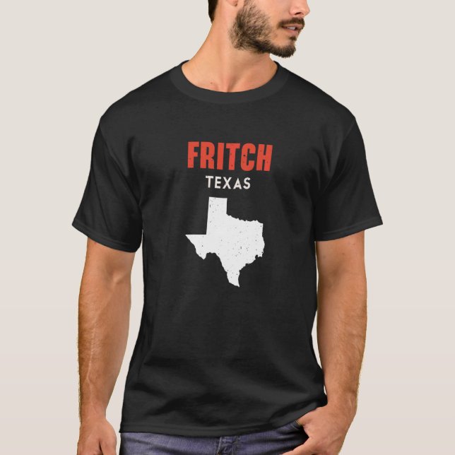 Fritch Texas USA: USA: USA Travel Texas T Shirt (Framsida)