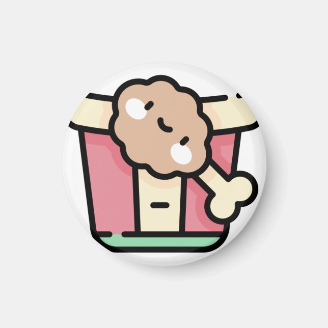 friterad kyckling magnet (Framsidan)