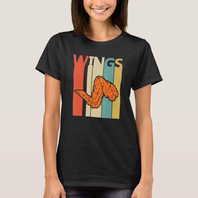 Friterade kycklingvingar t shirt (Framsida)