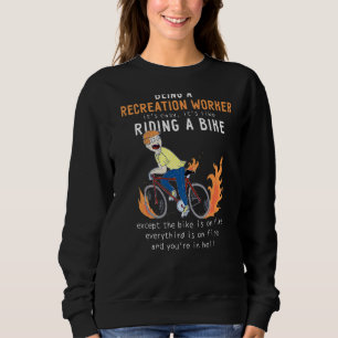 Fritidsarbetare som gillar att cykla cyklist t shirt