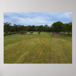Fritidsparkens landskap i Grönt Fält Poster