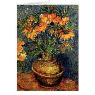 Fritillärare i en koppar Vas av Vincent van Gogh Hälsningskort