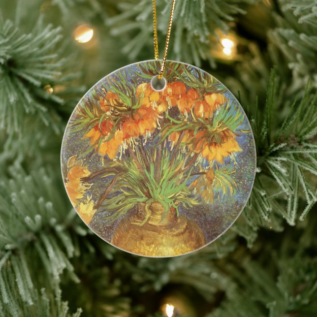 Fritillärare i en koppar Vas av Vincent van Gogh Julgransprydnad Keramik (Träd)