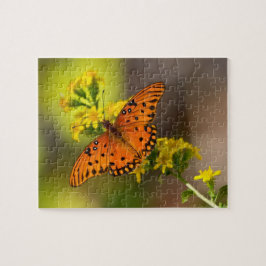 Fritillary Bukt Butterfly Jigszle Puzzle Pussel