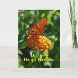 Fritillary Butterfly grattis på födelsedagen, Lant Kort