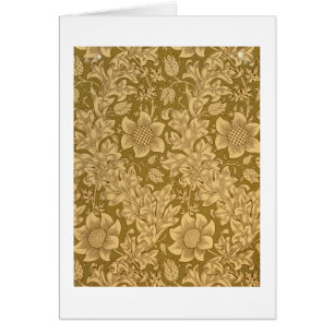 "Fritillary" tapetdesign, 1885 Hälsningskort