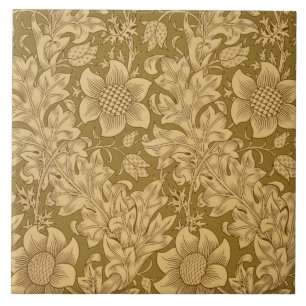 "Fritillary" tapetdesign, 1885 Kakelplatta