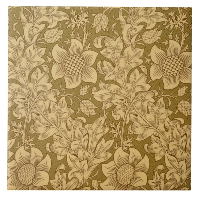 "Fritillary" tapetdesign, 1885 Kakelplatta (Framsidan)