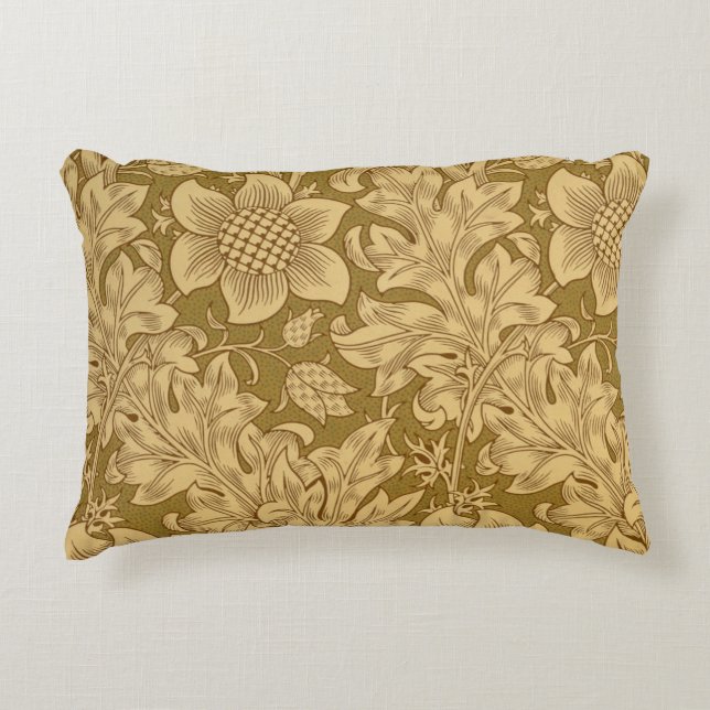 "Fritillary" tapetdesign, 1885 Prydnadskudde (Framsidan)