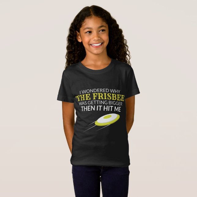 Fritisbee varför Frisbee blir större T Shirt (Hel framsida)