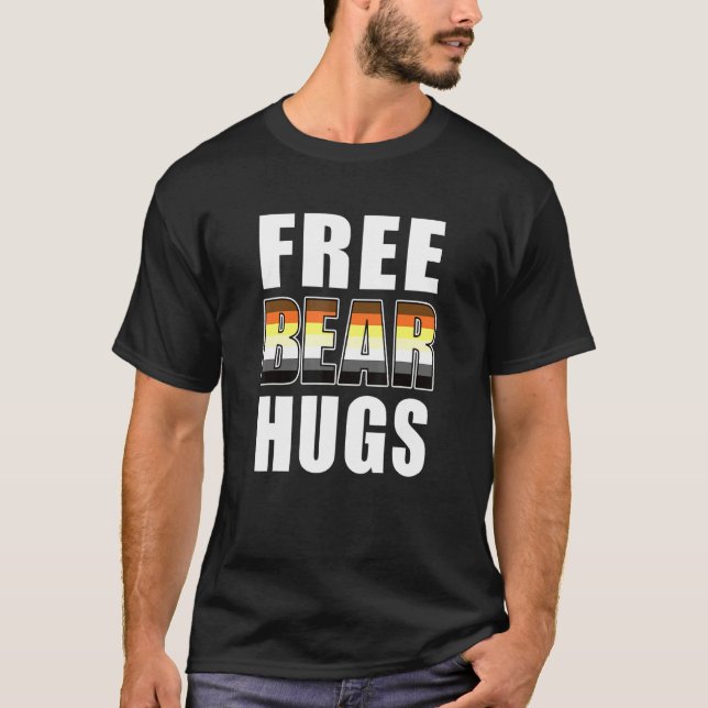 Fritt björnhäger Lgbtq Gay pride Parad Bear Pride  T Shirt (Framsida)