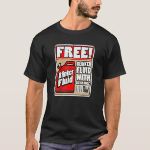 Fritt bläckhalkspolare Fluid Funny Mechanic Carguy T Shirt