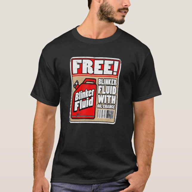 Fritt bläckhalkspolare Fluid Funny Mechanic Carguy T Shirt (Framsida)