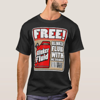Fritt bläckhaltigt vätskemekanisk kolv, tunker Flu T Shirt
