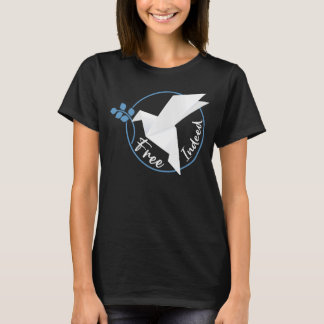 Fritt fågelursprung i den Pappra fällningen Origam T Shirt