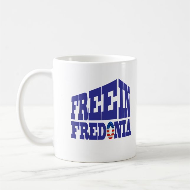 "Fritt i Fredonia" klassikermugg Kaffemugg (Vänster)