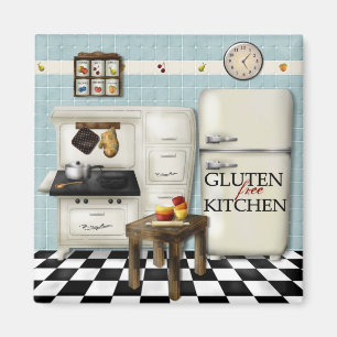Fritt kök för Gluten - krickabkgmagnet Magnet