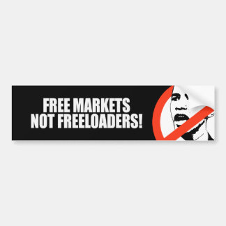 FRITT MARKNADSFÖR INTE SNYLTAREbildekal Bildekal