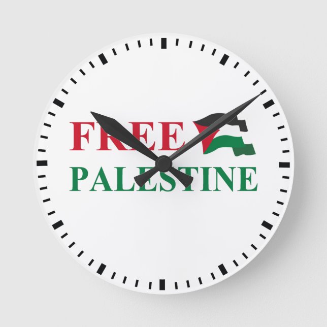 fritt palestinier #2 rund klocka (Framsida)