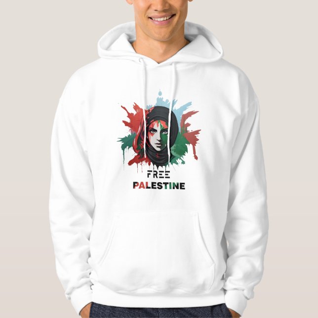 fritt palestinska hoodie (Framsida)