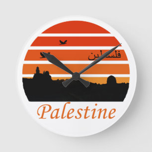 fritt palestinska rund klocka