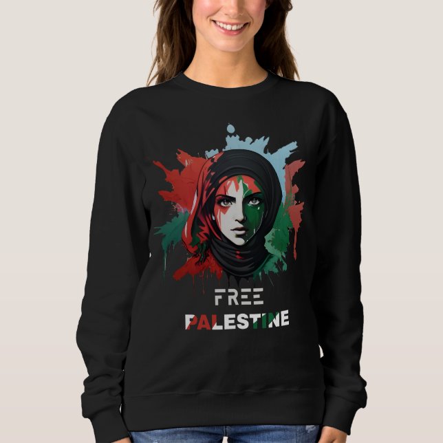 fritt palestinska t shirt (Framsida)