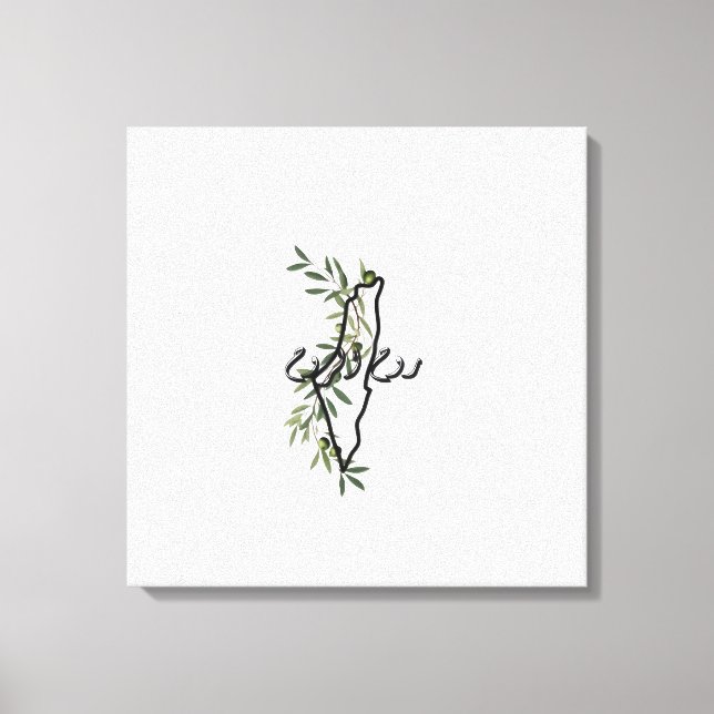 fritt palestinskt ر و ح ح ا ل ر و canvastryck (Framsida)