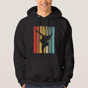 Fritt rinnande hopp för Retro Parkour gåvastad Hoodie