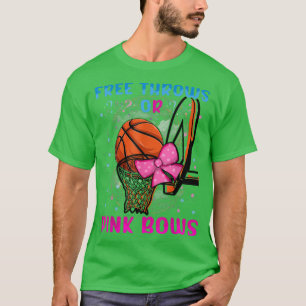 Fritt rör eller rosa bågar Gravidens rosa eller bl T Shirt