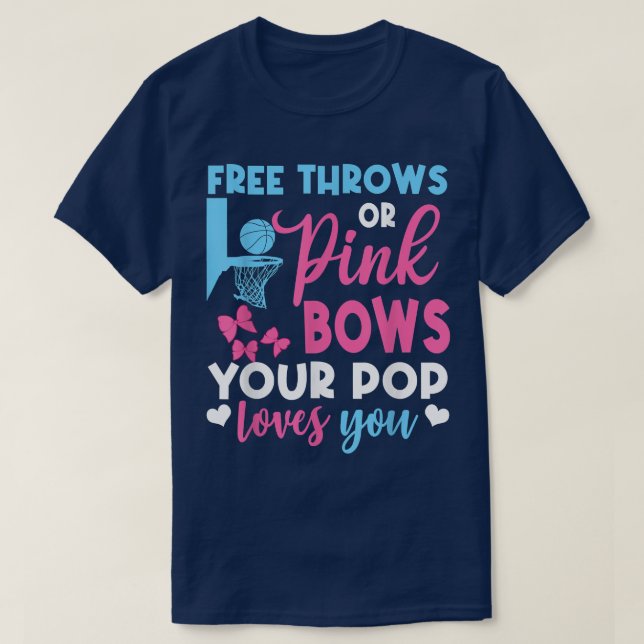 Fritt Rosa Bows-Kärlek som du Gender T Shirt (Design framsida)