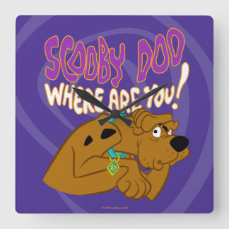 Fritt Scooby-Doo Fyrkantig Klocka