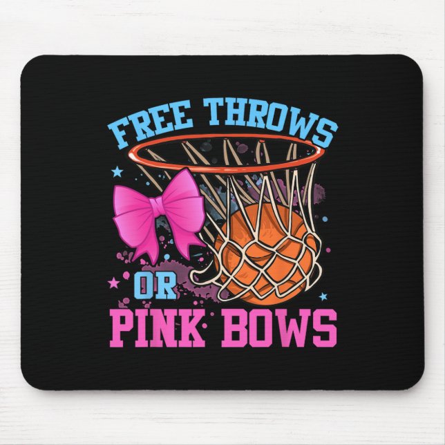 Fritt skydd eller Rosa Bows Gravid Rosa eller Blue Musmatta (Framsidan)