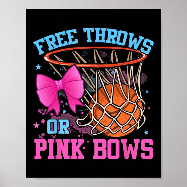 Fritt skydd eller Rosa Bows Gravid Rosa eller Blue Poster (Framsidan)