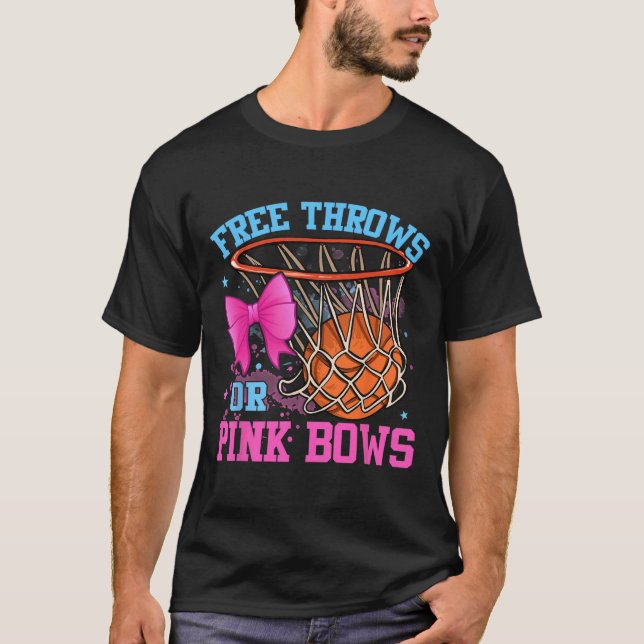 Fritt skydd eller Rosa Bows Gravid Rosa eller Blue T Shirt (Framsida)