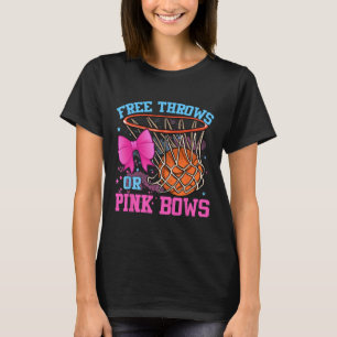 Fritt skydd eller Rosa Bows Gravid Rosa eller Blue T Shirt