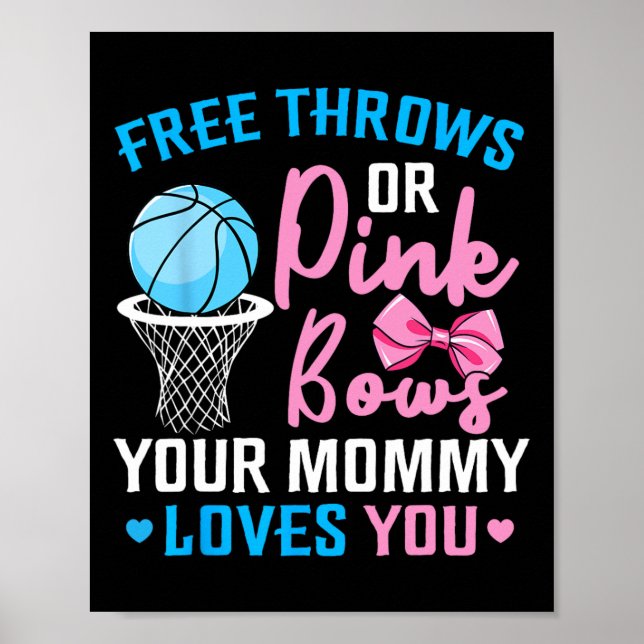 Fritt skydd eller Rosa Bows Mamma Kärlek Du Gender Poster (Framsidan)