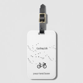 Fritt som en fågel Cykling Liv Svart och Vitt Kons Bagagebricka