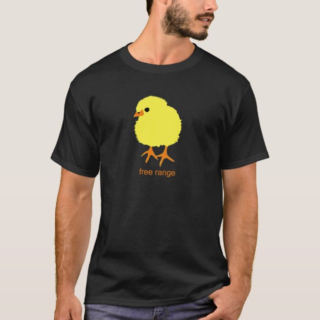 Fritt spänna chicken t-shirt (Framsida)