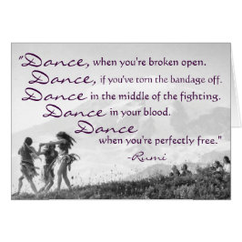 Fritt spionerat dansande zigenare Hippie Girls Wom Hälsningskort