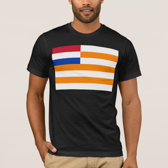 Fritt statligt för orange, Sydafrika flagga Tee (Framsida)