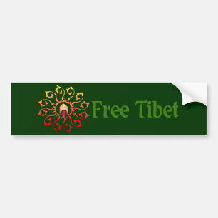 Fritt Tibet stearinljus Bildekal