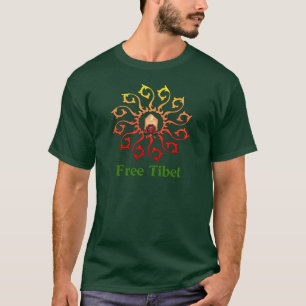 Fritt Tibet stearinljus T-shirt