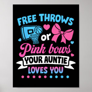 Fritt vatten eller Rosa Bows Auntie Kärlek You Bab Poster