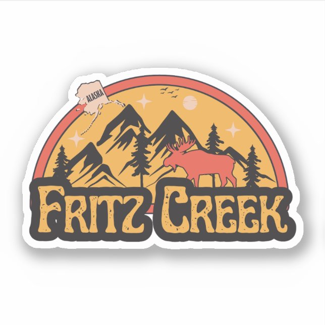 Fritz Creek, Alaska dekal (Framsida)