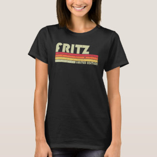FRITZ Gift Namn Personlig Funny Retro Vintage B T Shirt