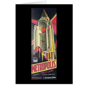Fritz Lang metropolis Hälsningskort