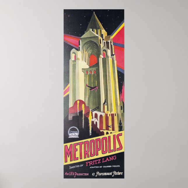 Fritz Lang Metropolis Poster (Framsidan)